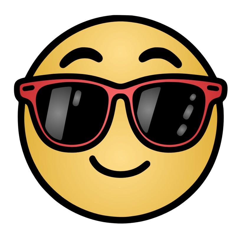 emoji with sunglasses