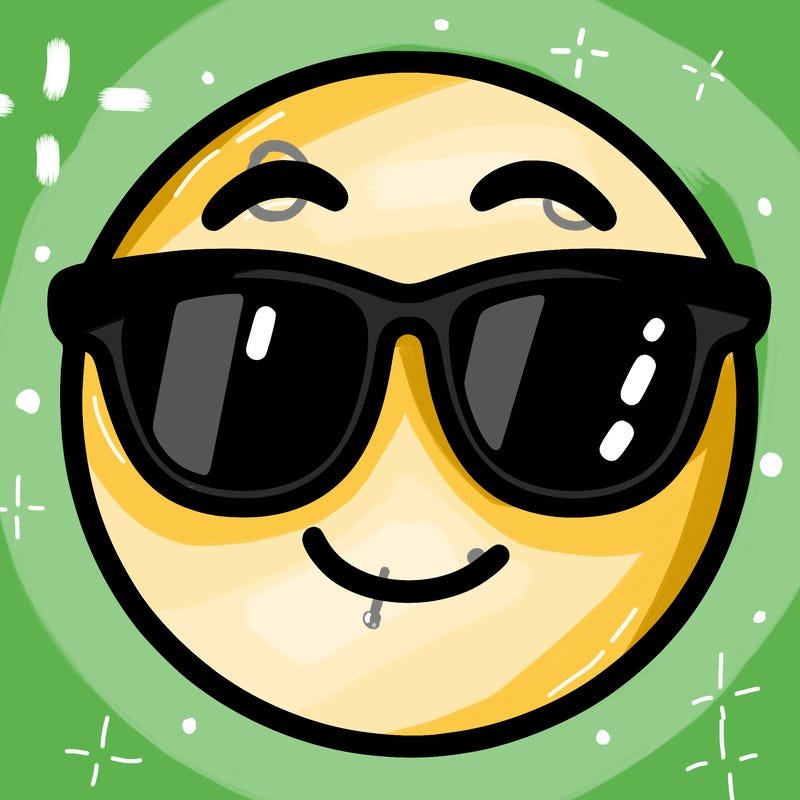 emoji with sunglasses