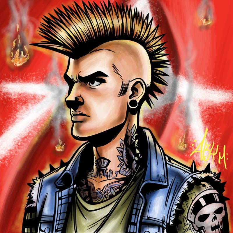 realistic punk guy