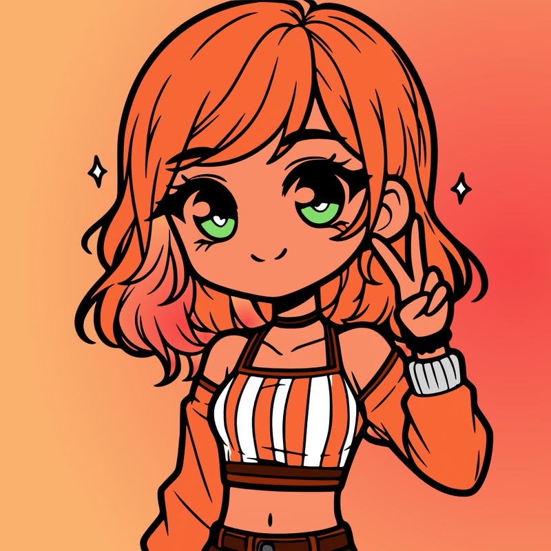 cute girl with crop top