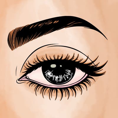 eye closed realistic