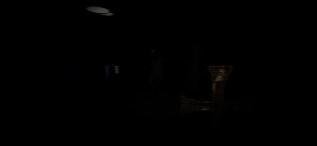 The Escape: Together - Une pièce sombre et effrayante dans le jeu d'horreur The Escape Together, présentant une entité mystérieuse