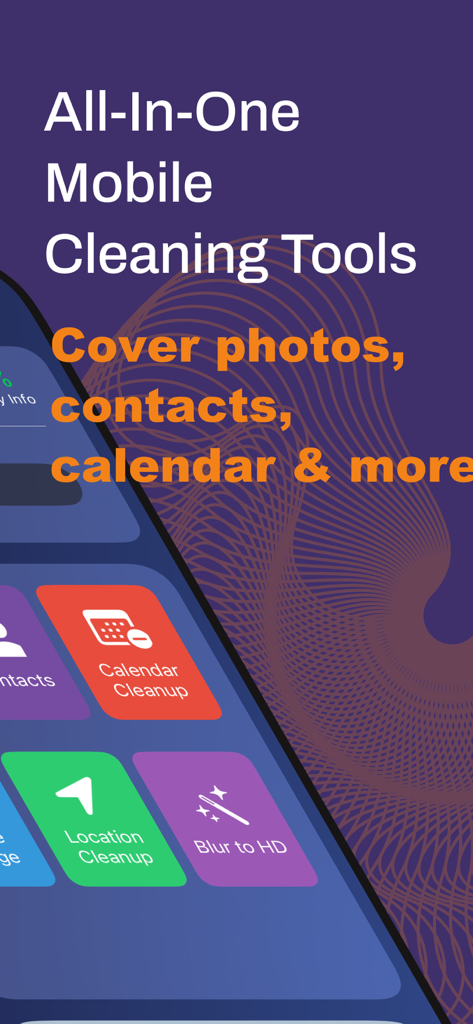 SmartClean: AI Photo & Storage - SmartClean app features for photos, contacts, and calendar cleanup