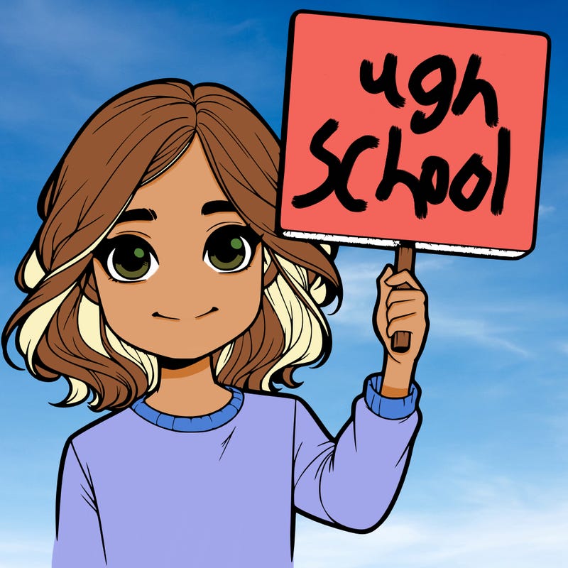 realistic girl holding up a sign