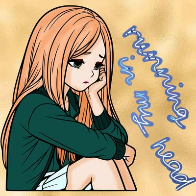 a realistic girl with depression