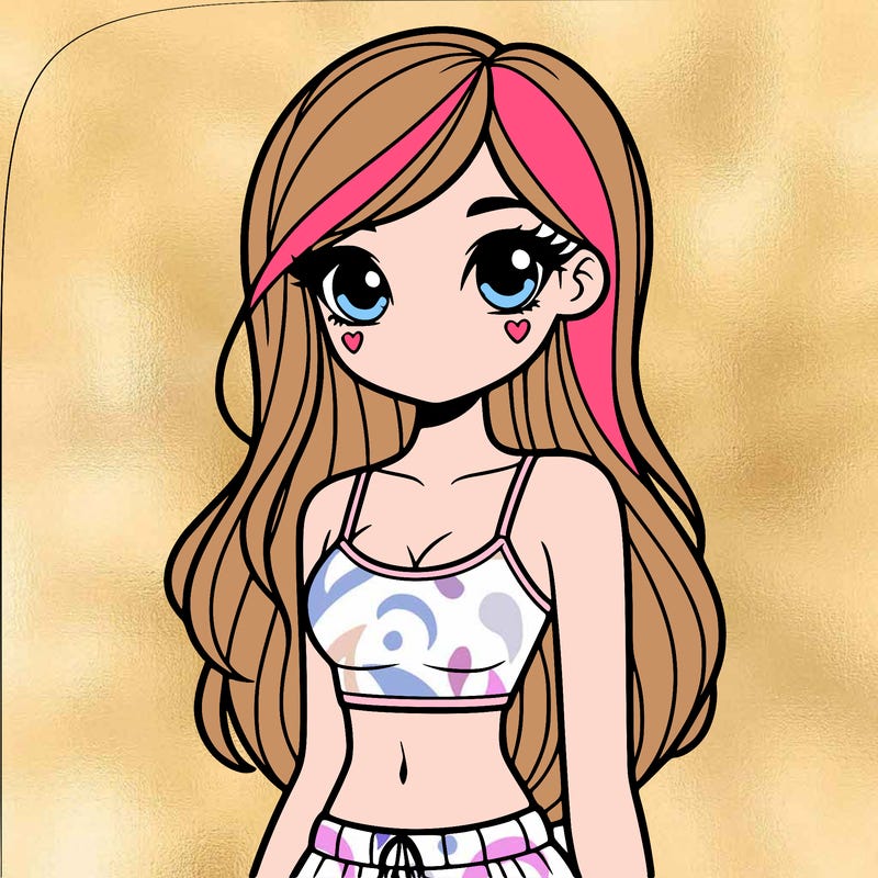 girl with crop top