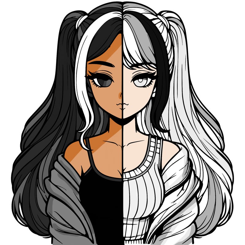 realistic girl split