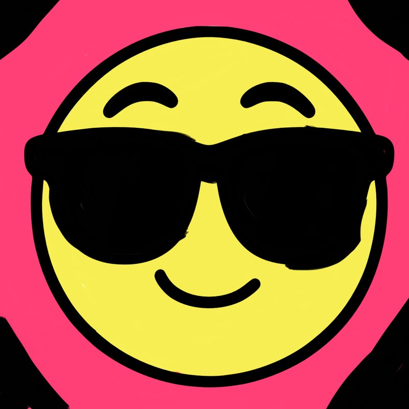 emoji with sunglasses
