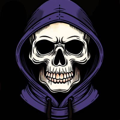 skull hoodie