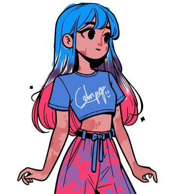 girl in a cute crop top