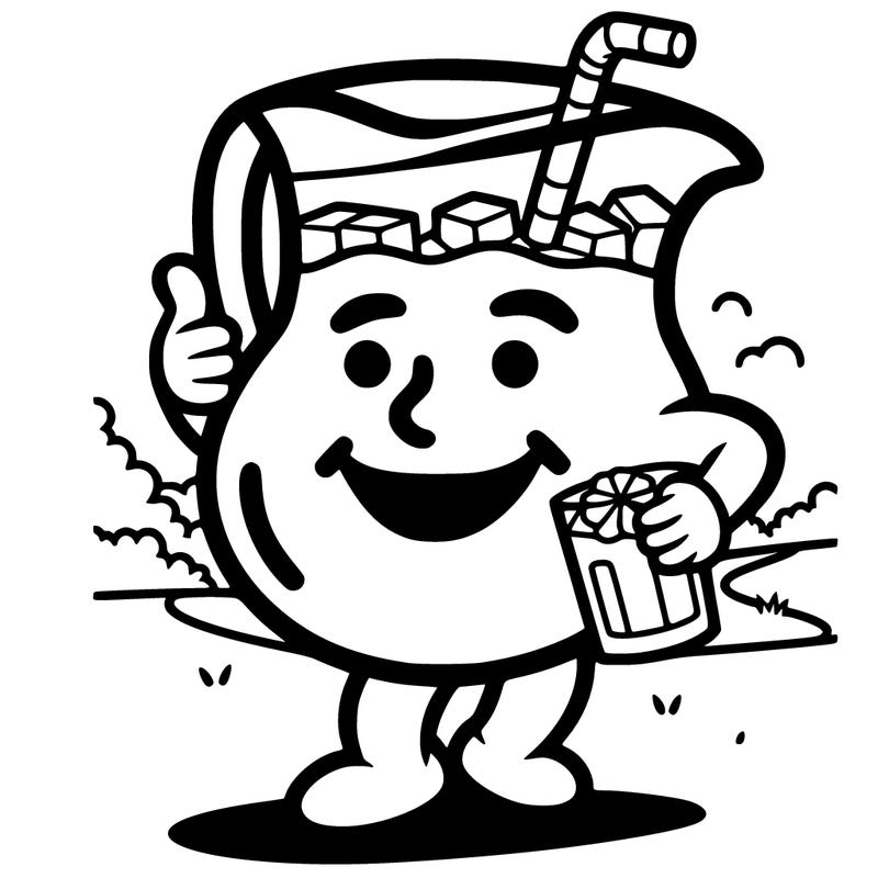 kool aid man smoking on a summer day