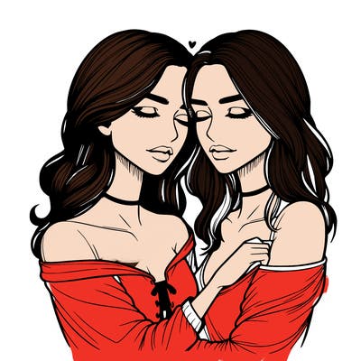 realistic girls in love