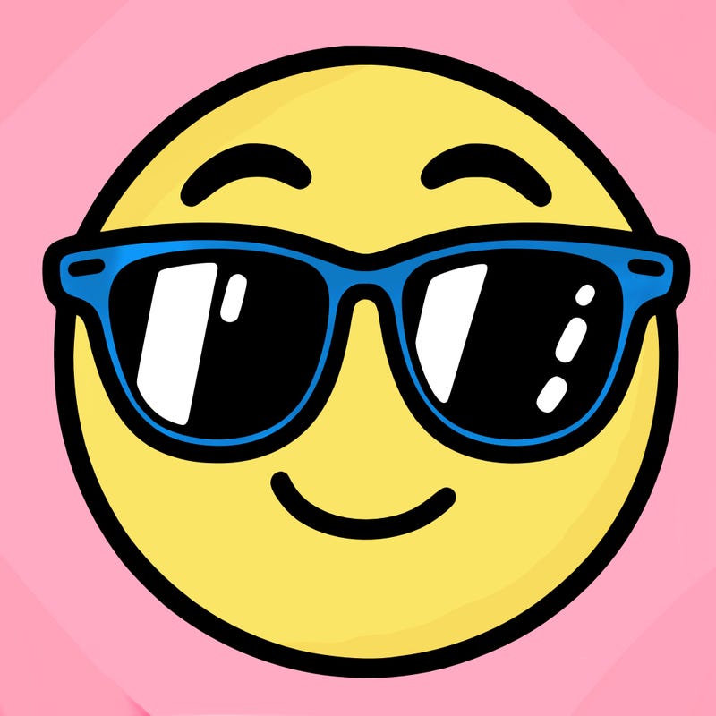 emoji with sunglasses