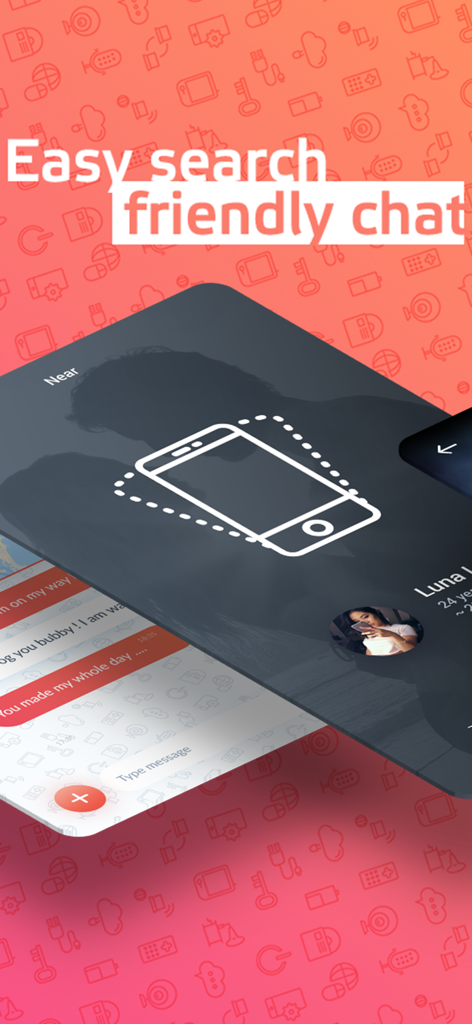 UAround - Elite Singles Dating - UAround elite dating app interface showing easy search and friendly chat features for local singles