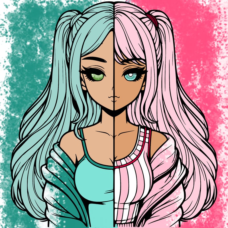 realistic girl split