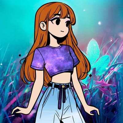 girl in a cute crop top