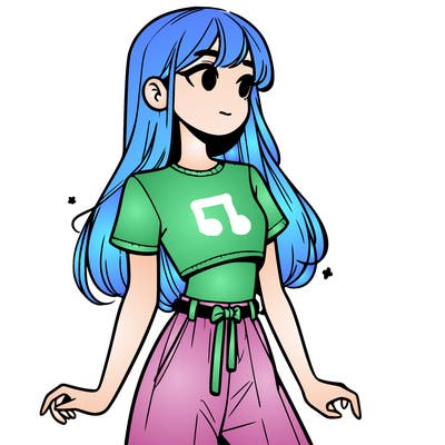 girl in a cute crop top