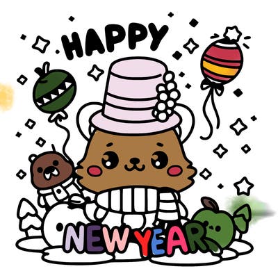 message : happy new year