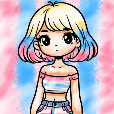 girl in a cute crop top