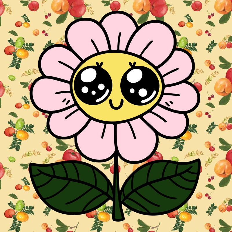 flower with eyes