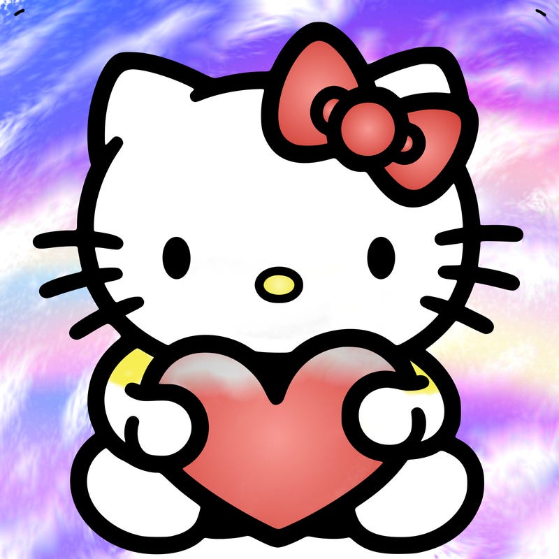 hello kitty with heart