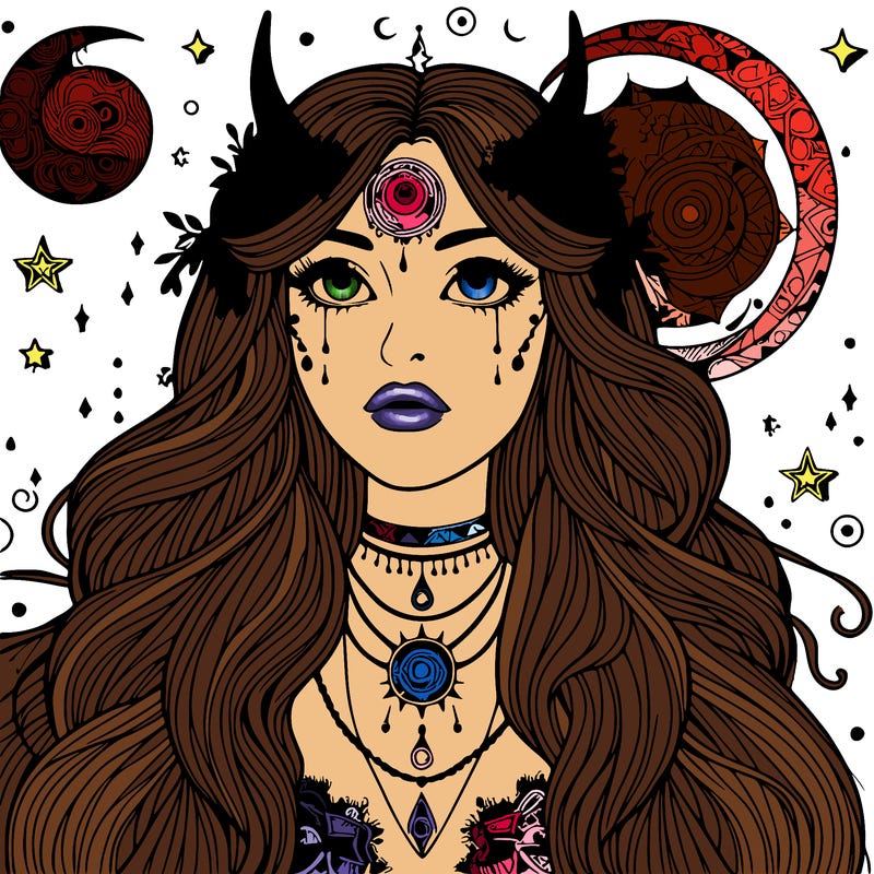 realistic mystical girl