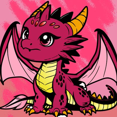 fierce baby night dragon