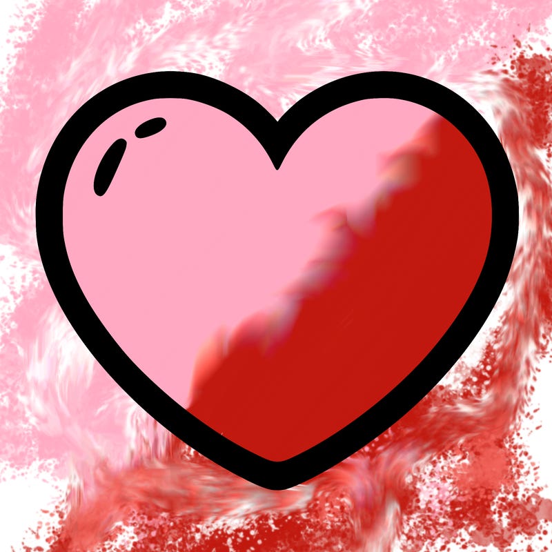 a blank heart