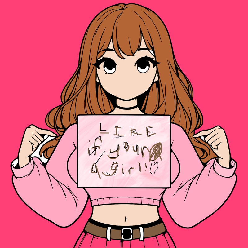 girl holding a blank sign in a long sleeve crop top