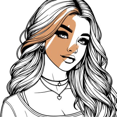 detailed realistic girl