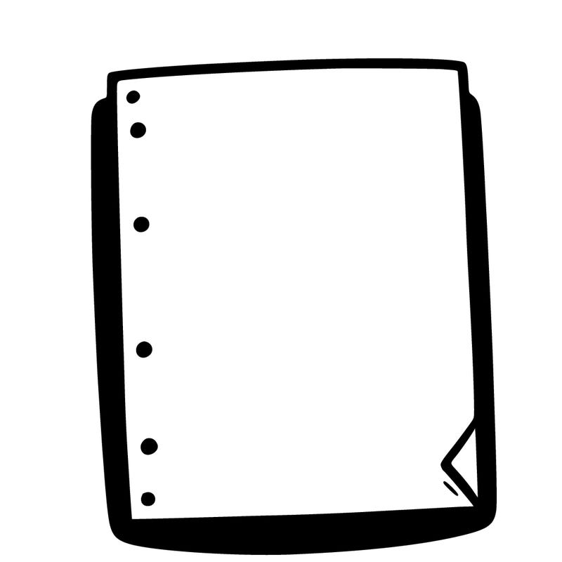 blank sheet of paper