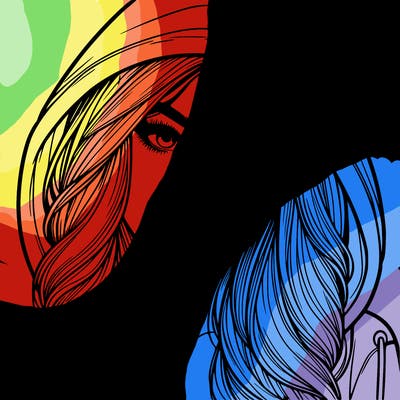 realistic beautiful girl with a hood on