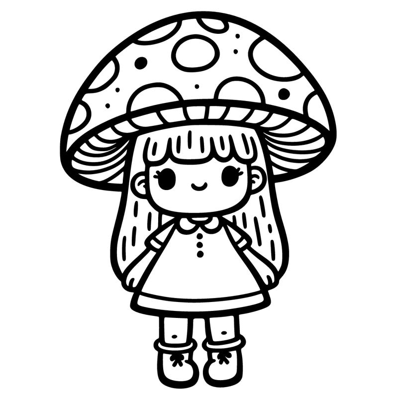 mushroom girl