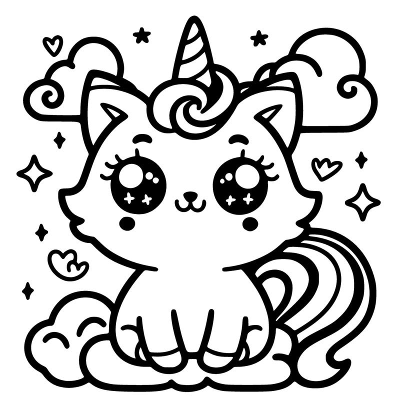 cute unicorn cat