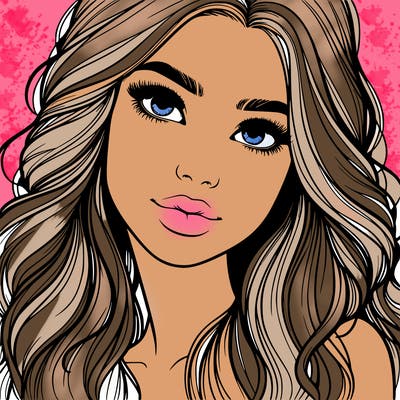 beautiful realistic girl