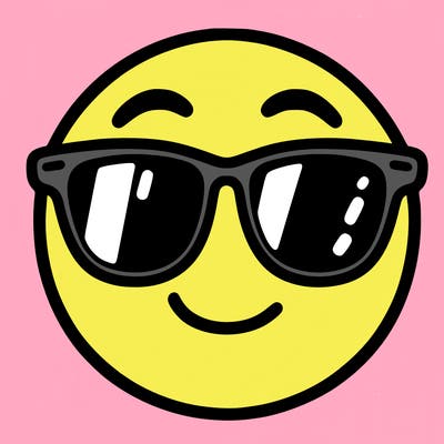 emoji with sunglasses