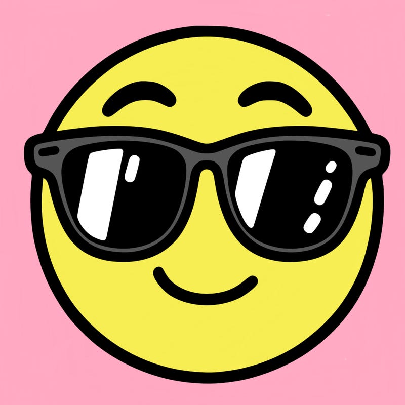 emoji with sunglasses