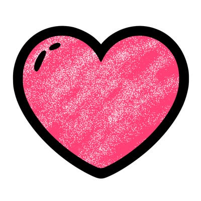 a blank heart