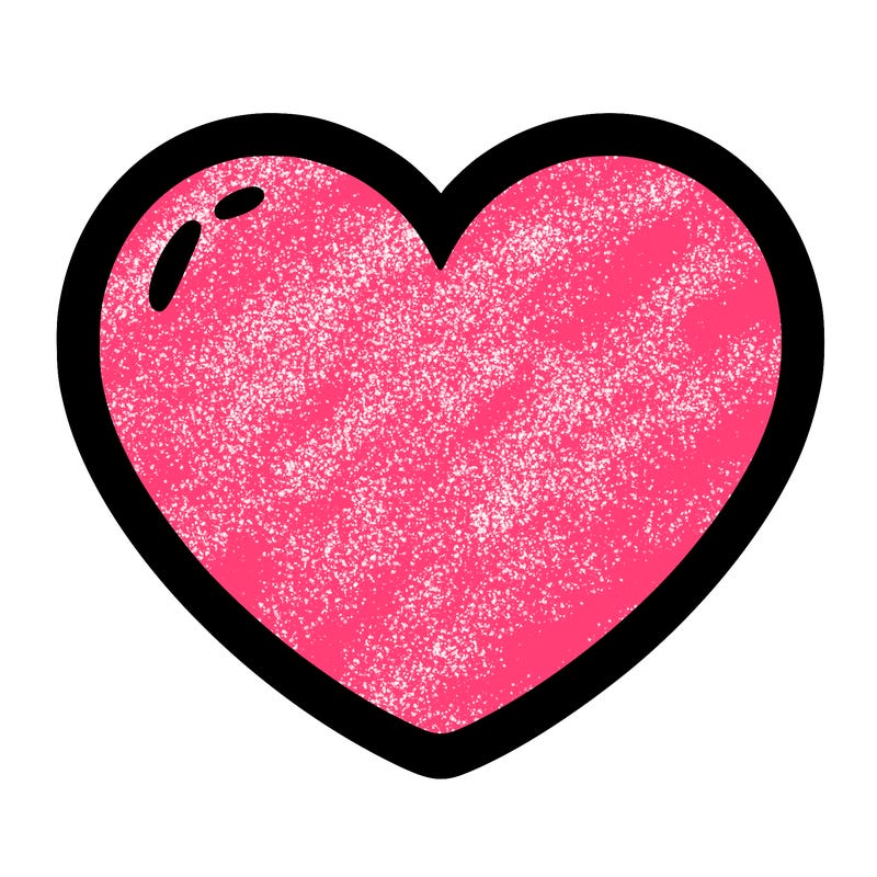 a blank heart