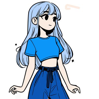 girl in a cute crop top