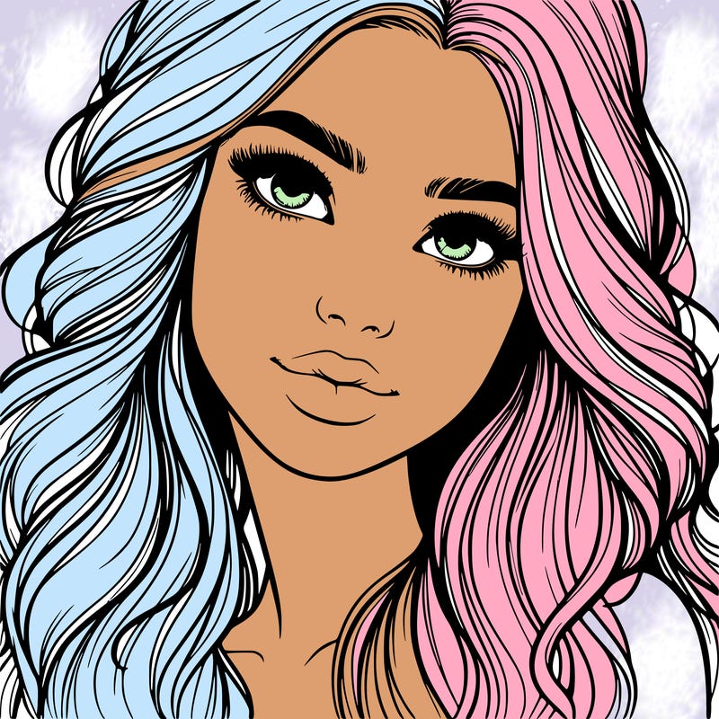beautiful realistic girl