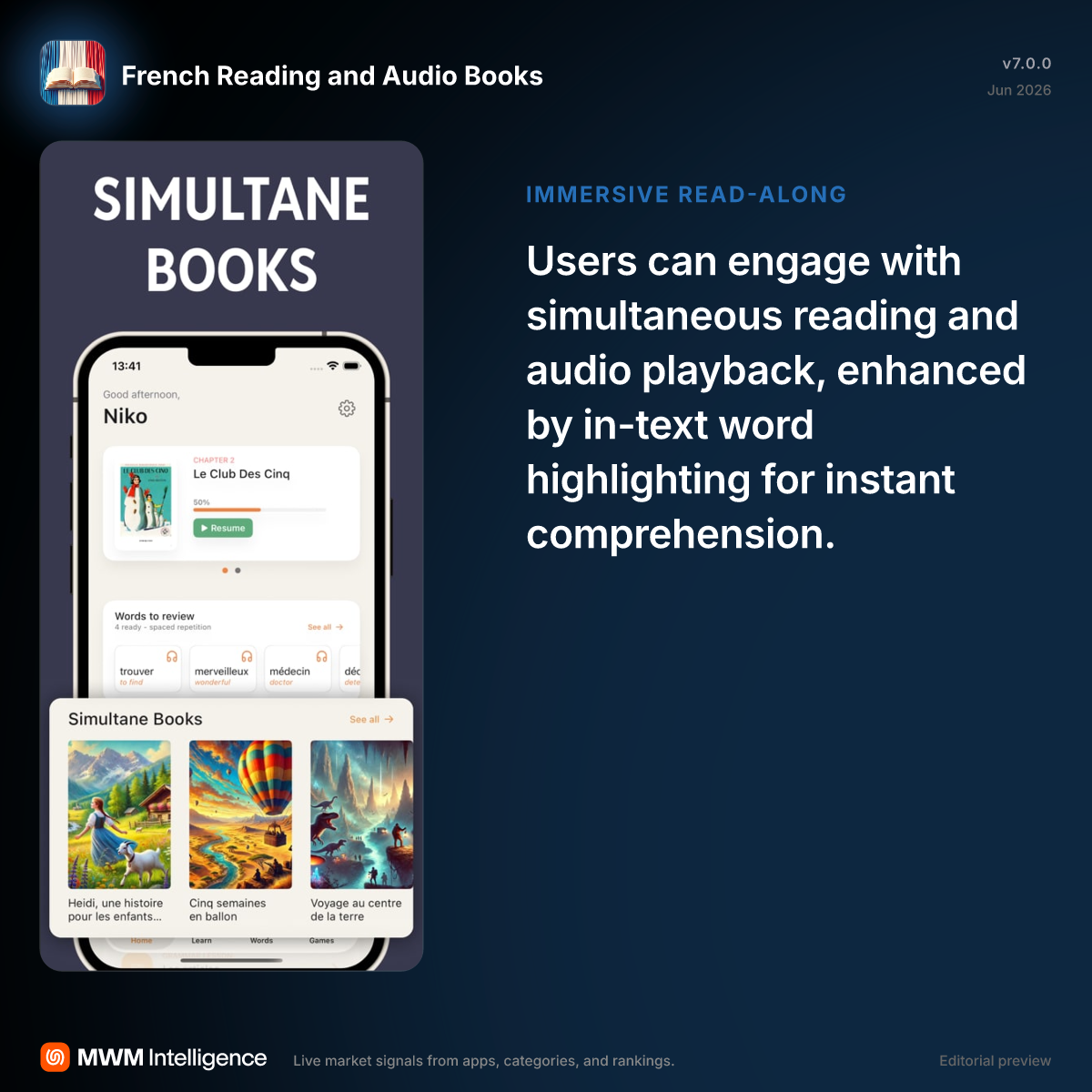 French Reading and Audio Books - Education App | MWM