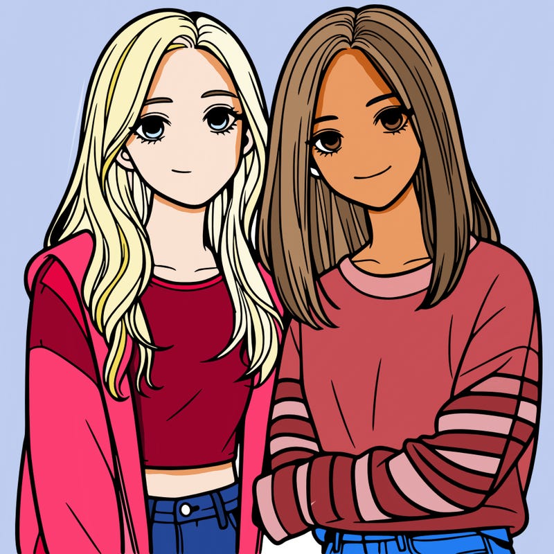 two teen girls