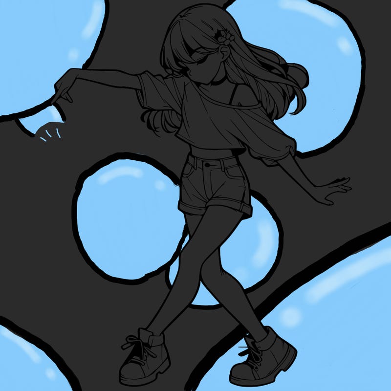 realistic girl danceing