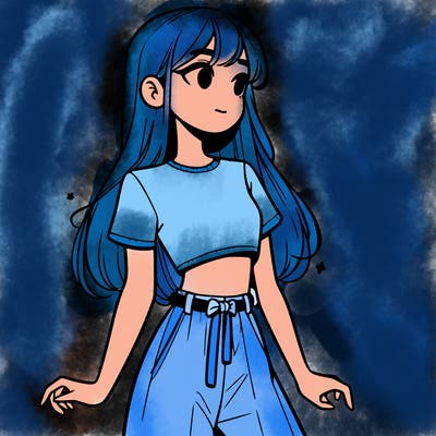 girl in a cute crop top