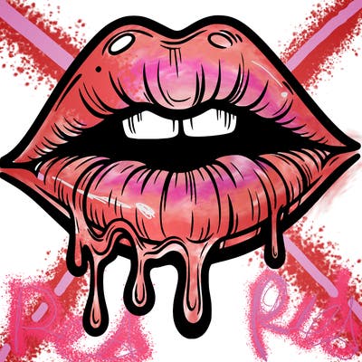 lips that look realistic and drip