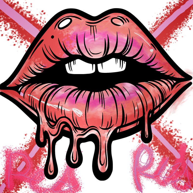 lips that look realistic and drip