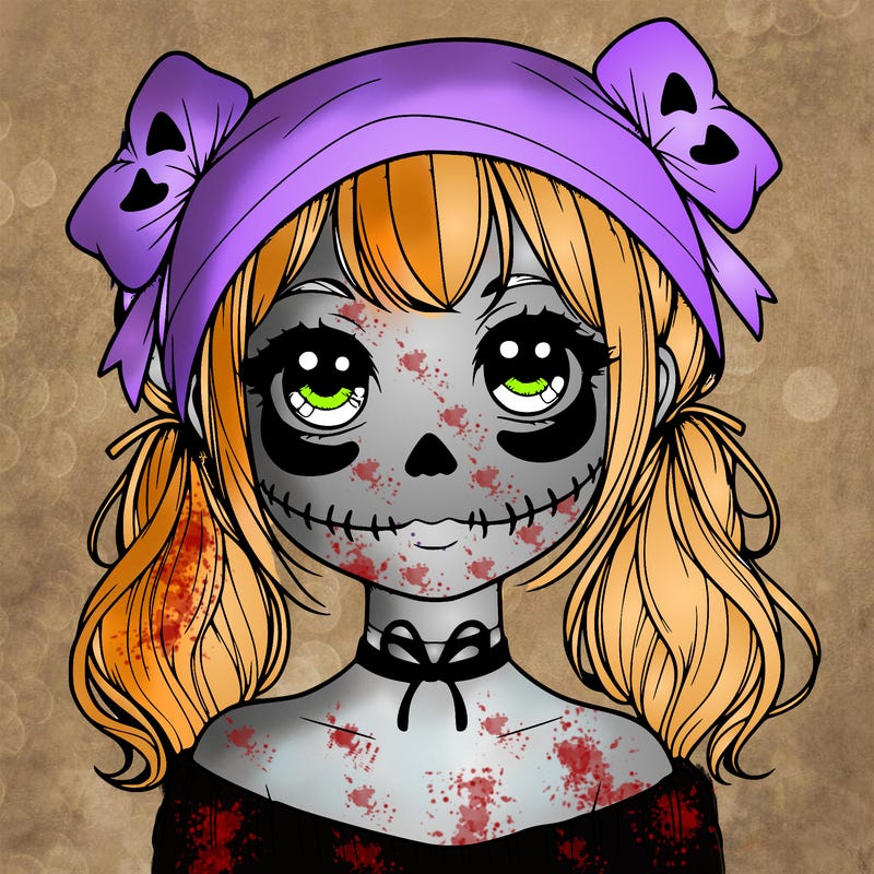 realistic girl halloween