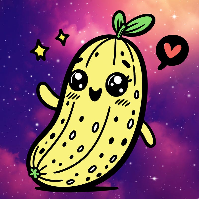 cute, cucumber