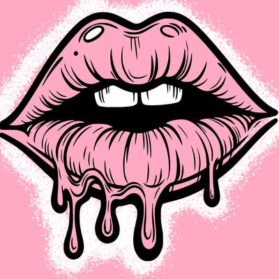 lips that look realistic and drip